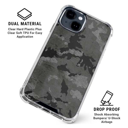 Digital Camo iPhone 15 Clear Case